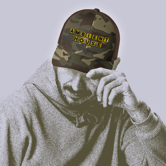 Ambient House Waffle House logo camo hat