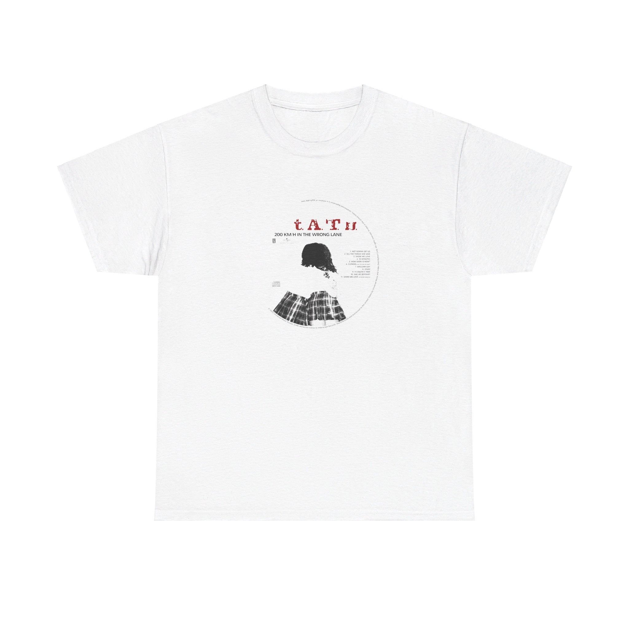 t.A.T.u. 200km h CD art shirt slop corp