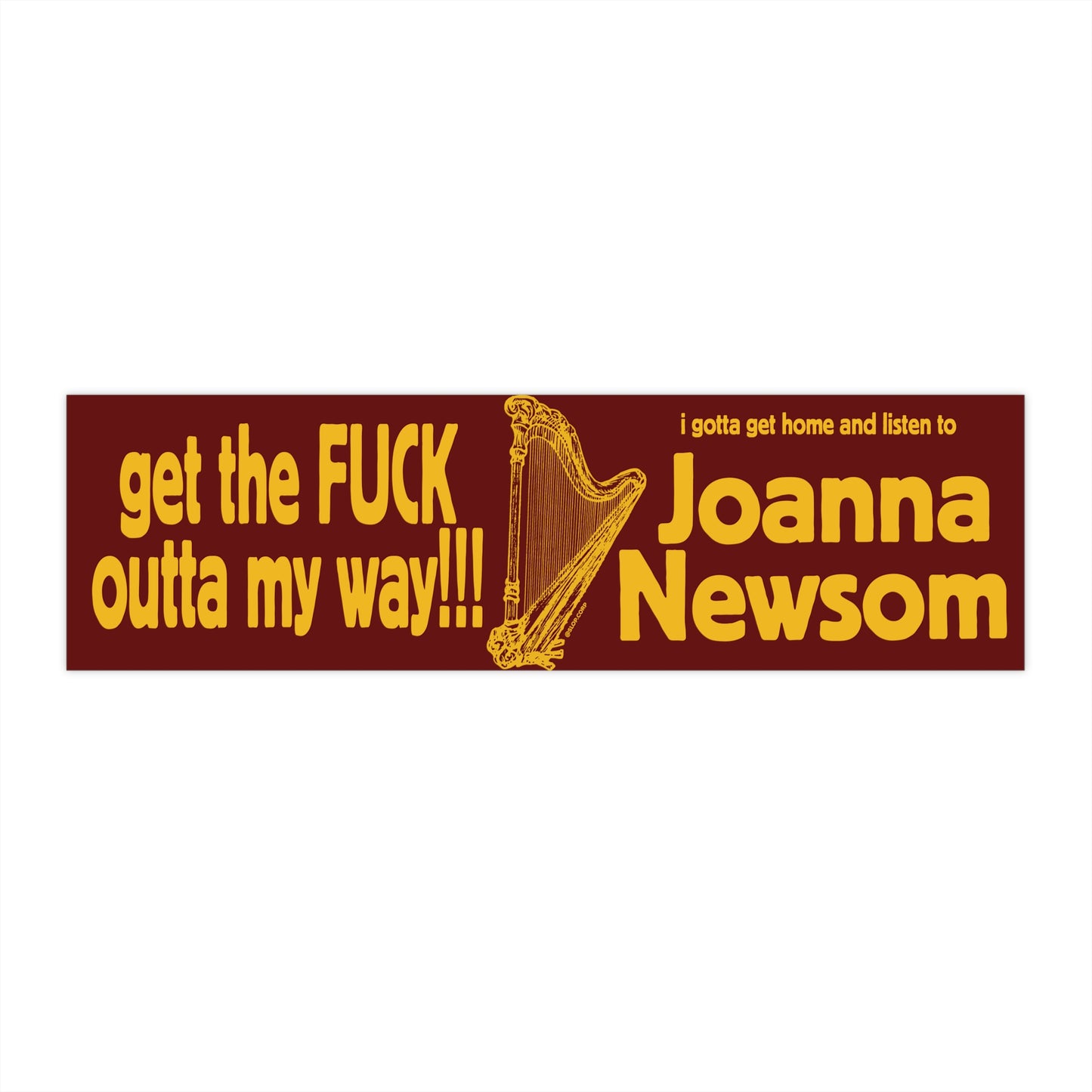 Joanna Newsom bumper sticker