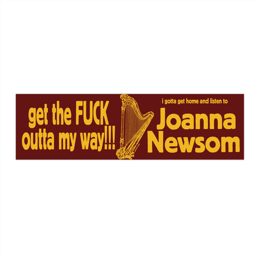 Joanna Newsom bumper sticker